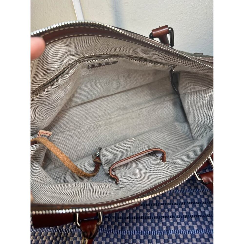 Dooney & Bourke Double Pocket Signature Anniversary Satchel in hunter green - Picture 8 of 9